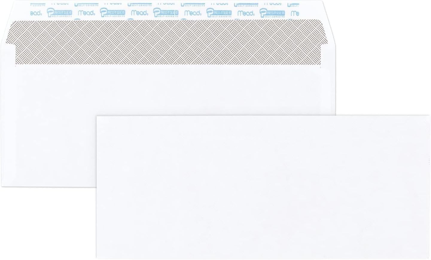 Mead #10 Security Business Envelopes Letter Size 4-1/8″ x 9-1/2″ – Peel and Seal