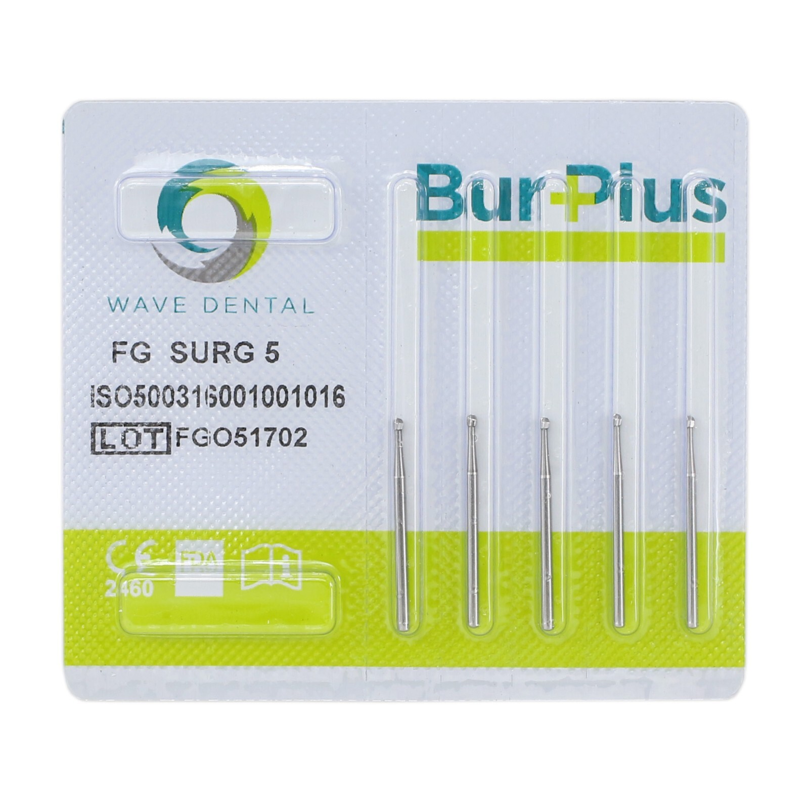 WAVE Dental Surgical Round Burs 2 4 6 8 FG SURG Long 25mm Carbide Bur High Speed
