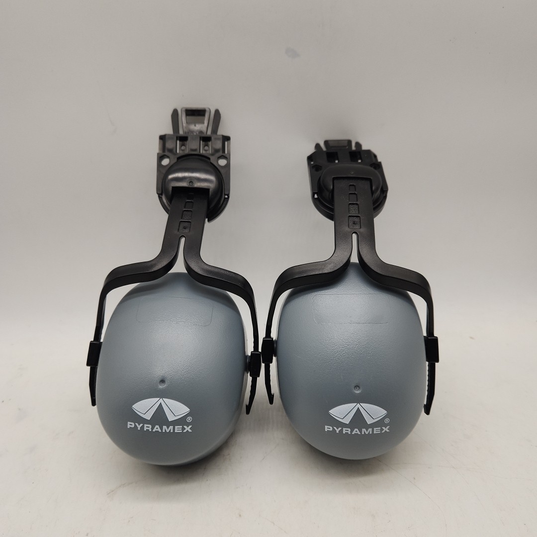 Pyramex CM6010 Cap Mounted Earmuff for Hard Hat, Gray, NRR 22 Decibels (1 Pair)