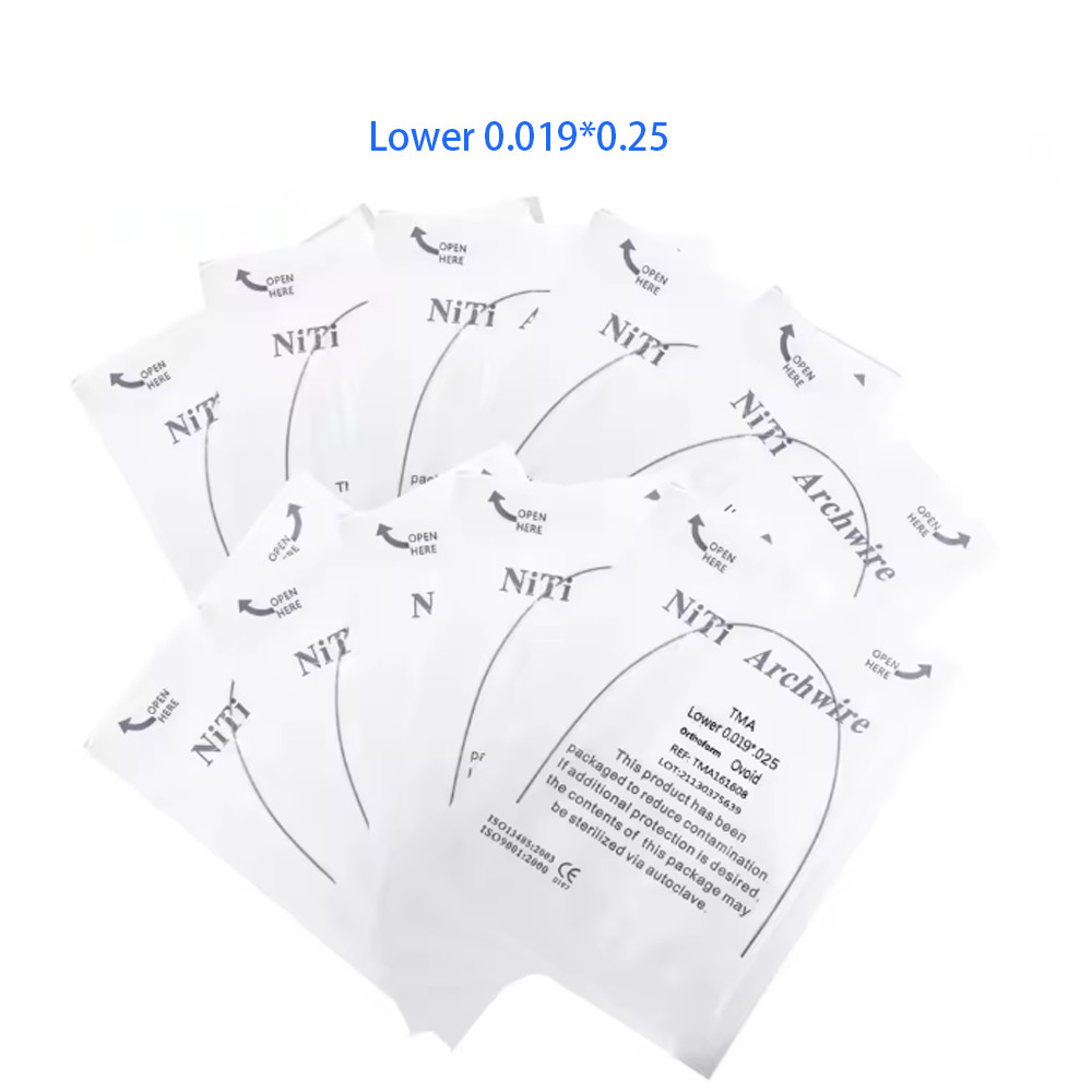 Dental Orthodontic TMA Beta Ti-Mo Arch Wires Round Rectangular Arch Ovoid Form