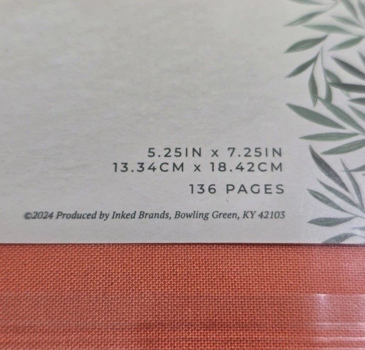 1Canoe2 Daily Log Guided Journal Orange 5.25 in X 7.25 in