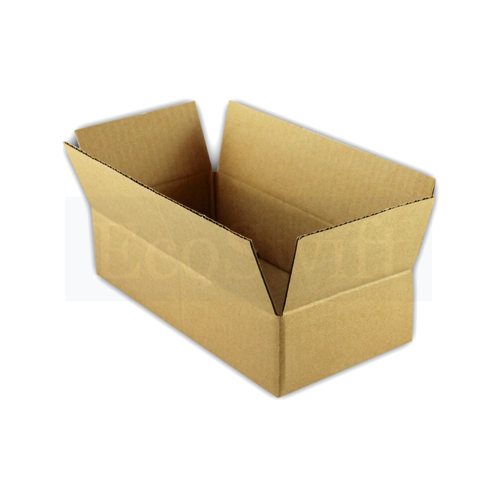 1-200 8x4x3 “EcoSwift” Cardboard Packing Mailing Shipping Corrugated Box Cartons