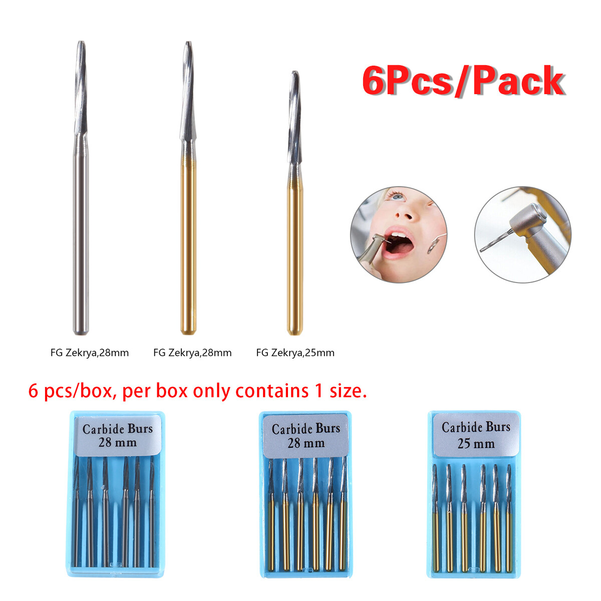 Dental Surgical/ Tungsten Carbide Burs Endo Bur For High Low Speed Handpiece VIP
