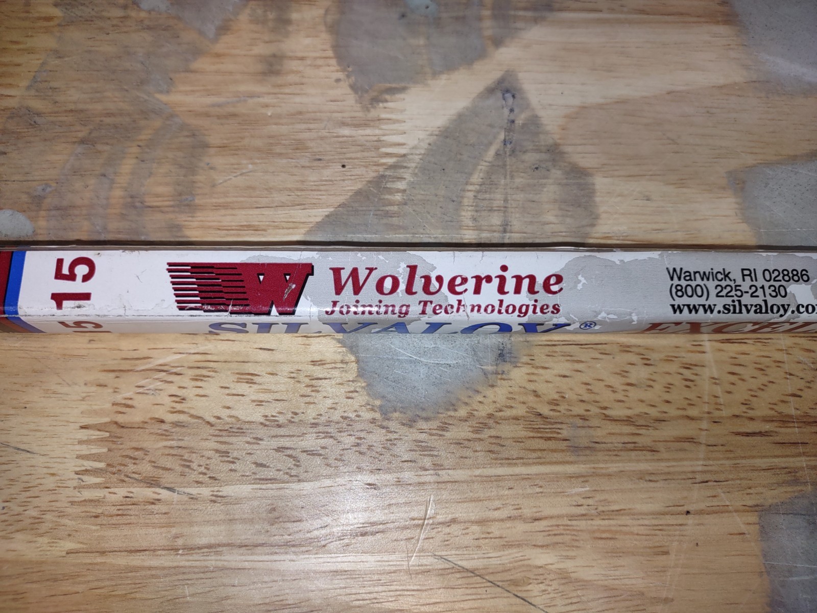 Wolverine Silvaloy 15 Silver Brazing Rods .050″ x 1/8″ 28 Sticks Sil-fos
