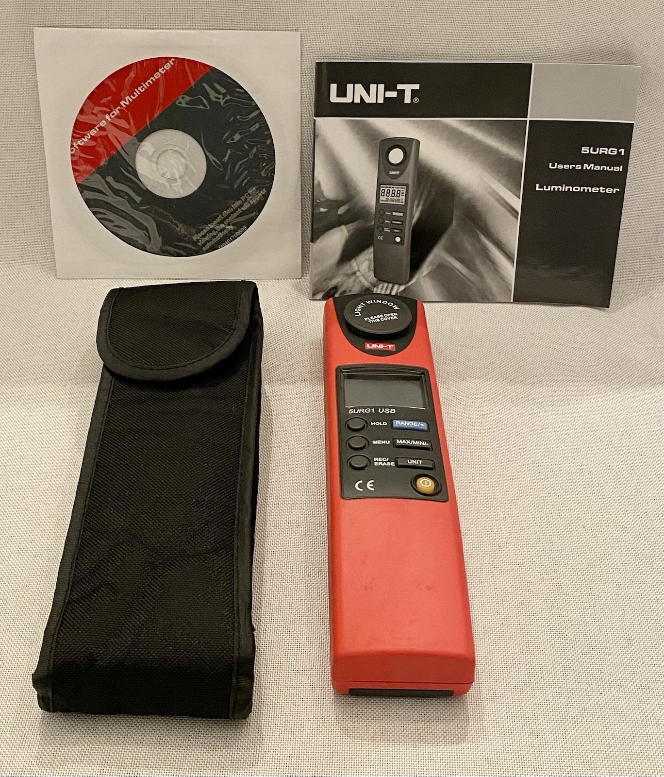 UNI-T 5URG1 USB Luminometer 20-20000 Lux Lumen Light Meter Photometer