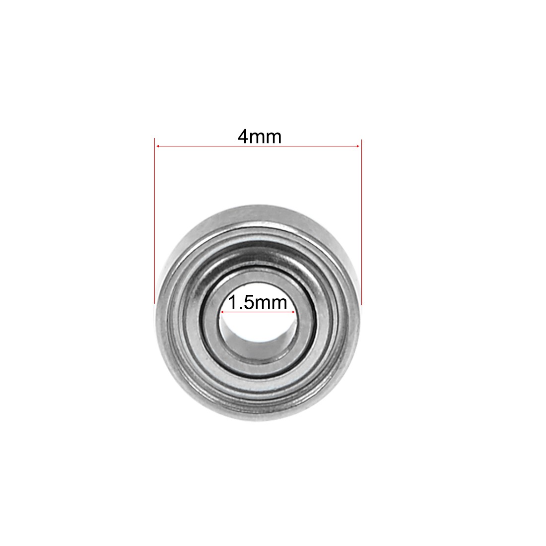 10PCS 681XZZ Ball Bearing Double Shield ABEC-3 Bearings 1.5x4x2mm