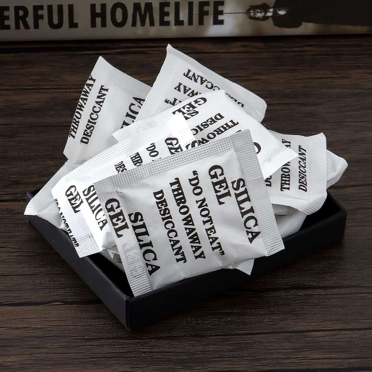 60Pcs 100Pcs 3g 5g Grams Silica Gel Desiccant Pack Moisture Absorber Reusable
