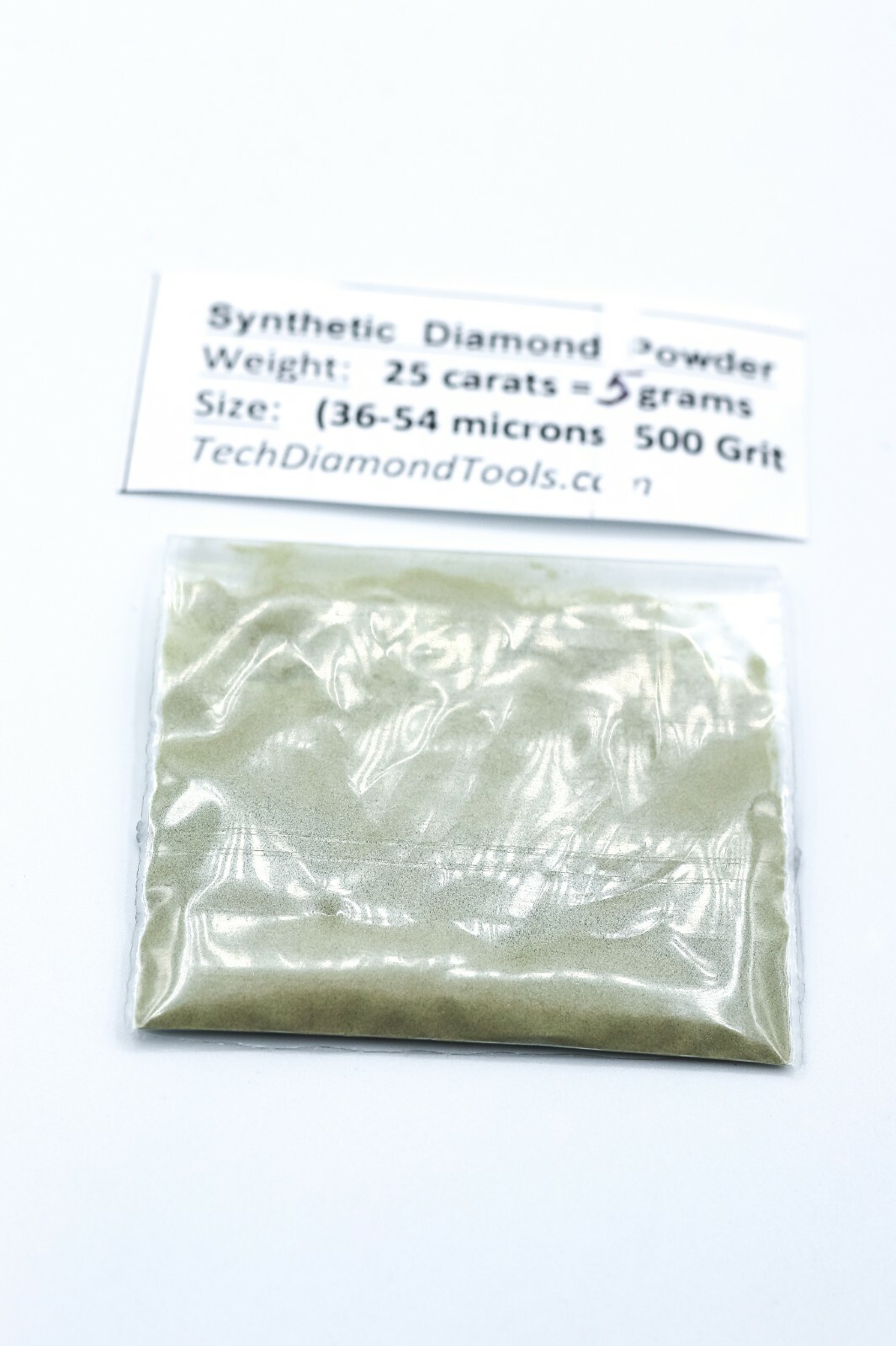 TechDiamondTools Diamond Powder 500 Grit 36-54 Microns, 25 cts = 5 Grams