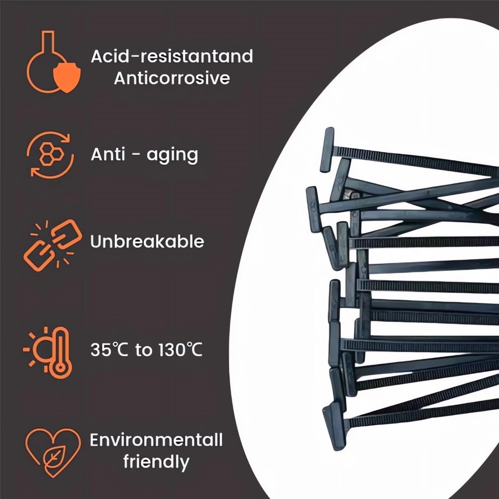Universal Heavy Duty Nylon Cable Tie Buckle Self Locking Rivet Nylon Zip Holder
