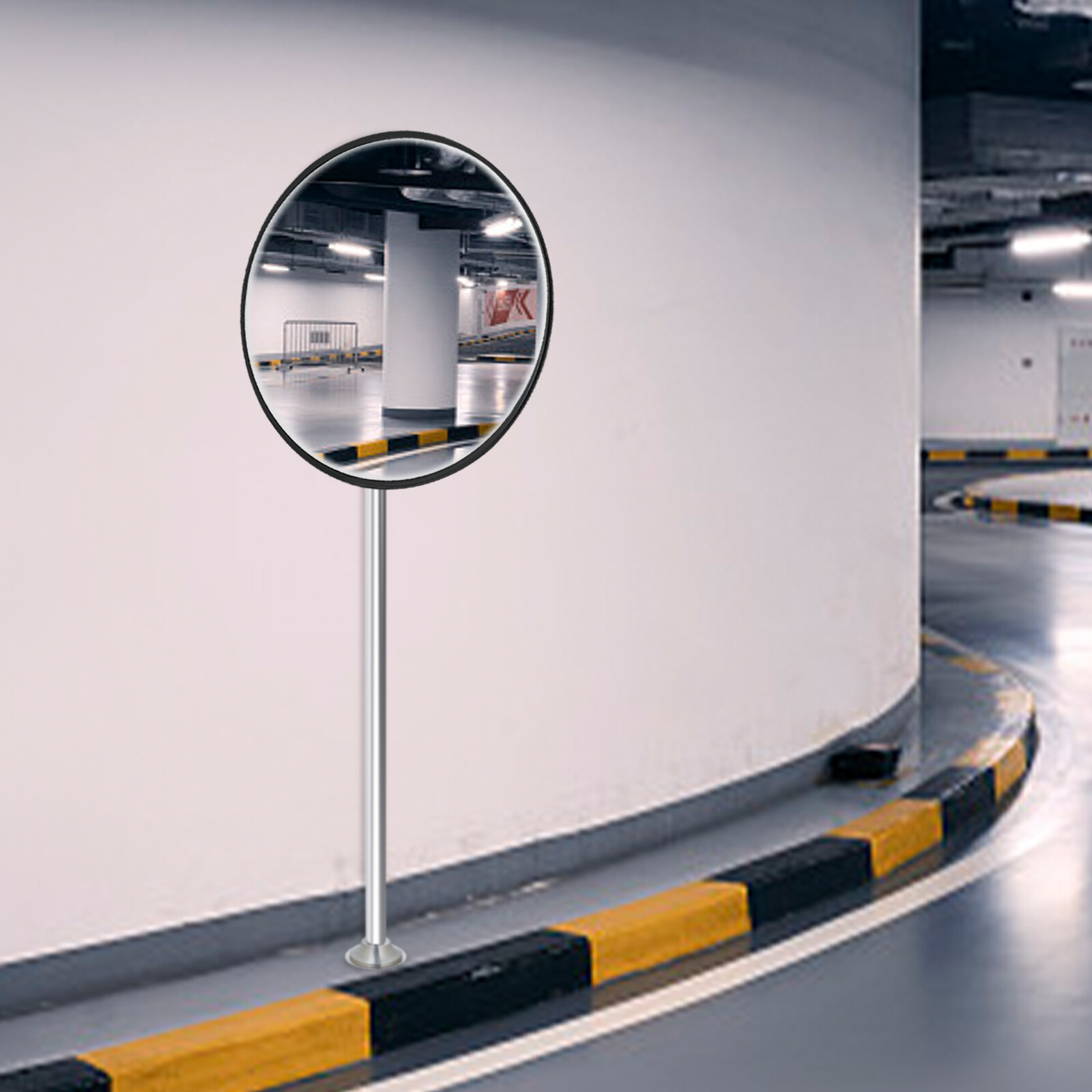18″ Round Corner Convex Mirror Security Safety Outdoor Driveway Garage Wide View