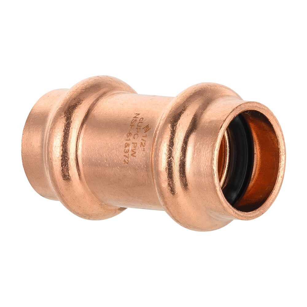 10 PCS EFIELD 1/2 ” Press Fit Coupling with Stop, No Lead , Pro Pack
