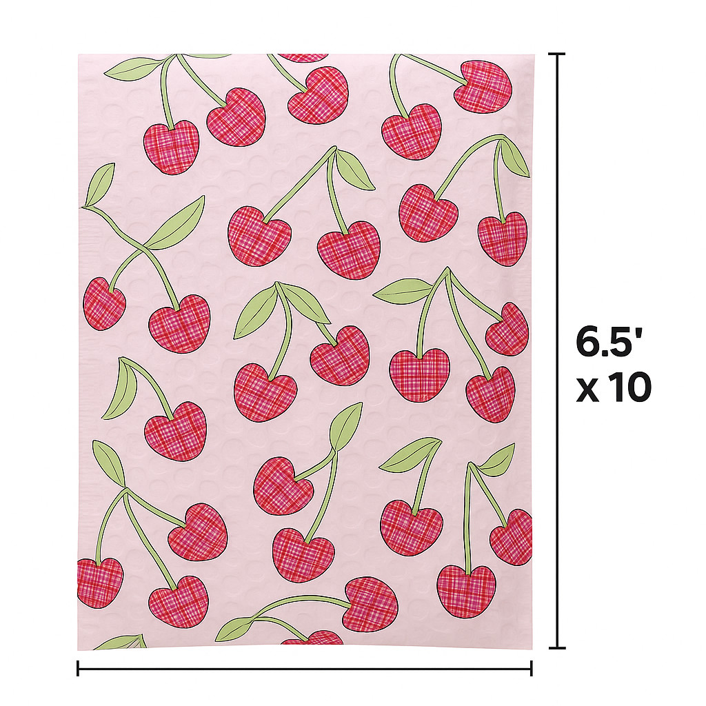 Disco Cherry Poly Bubble Mailers 6.5×10 Padded Shipping Envelopes Self Seal