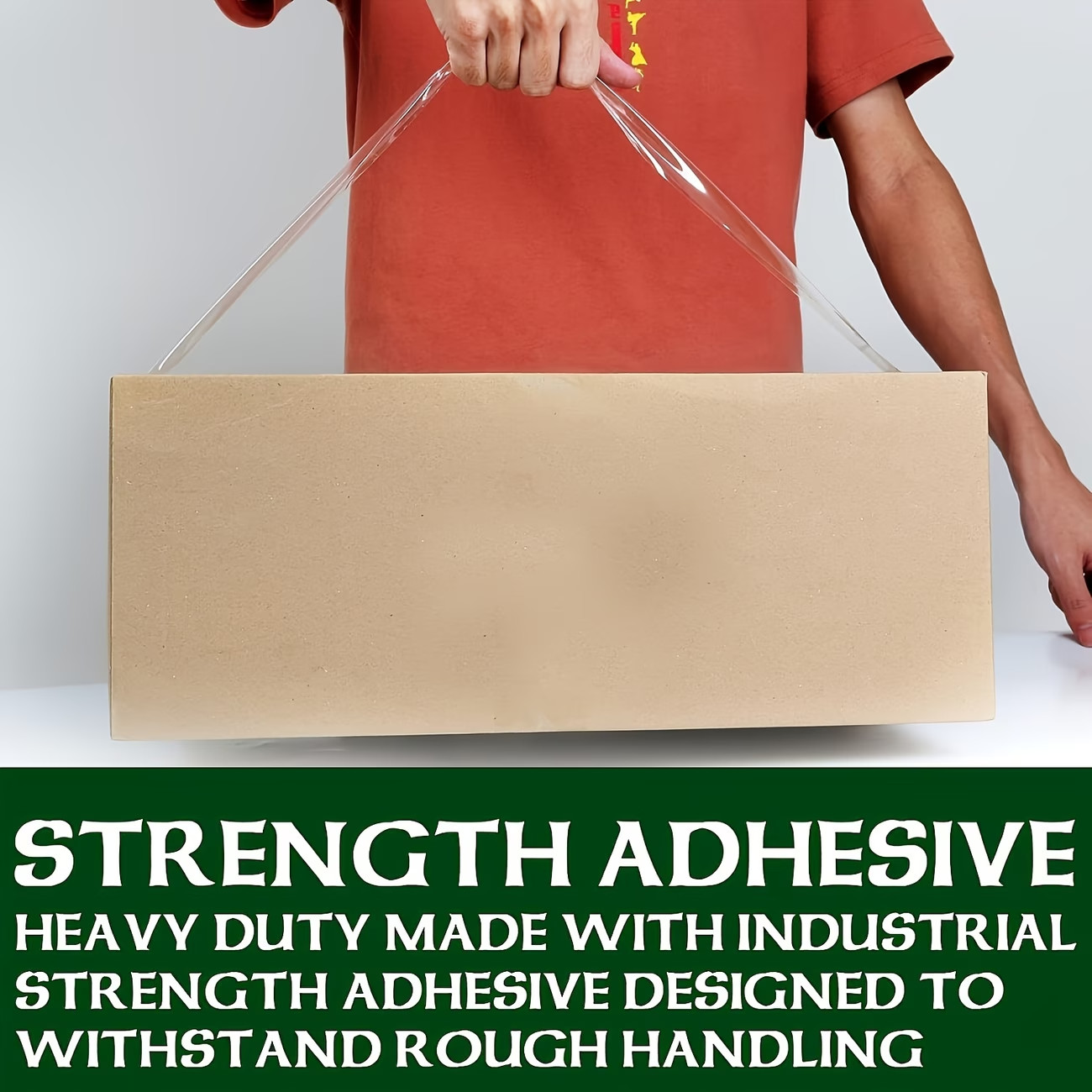 24 Rolls Clear Packaging Shipping Packing Tape Strong Adhesive