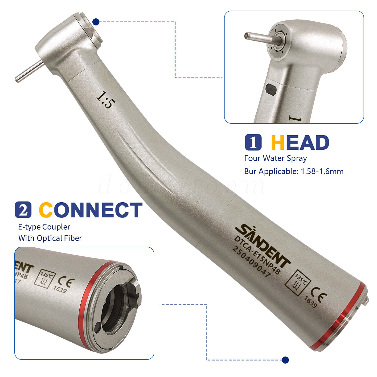 KAV Style Lux M25L Electric Dental Handpiece High Speed 1:5