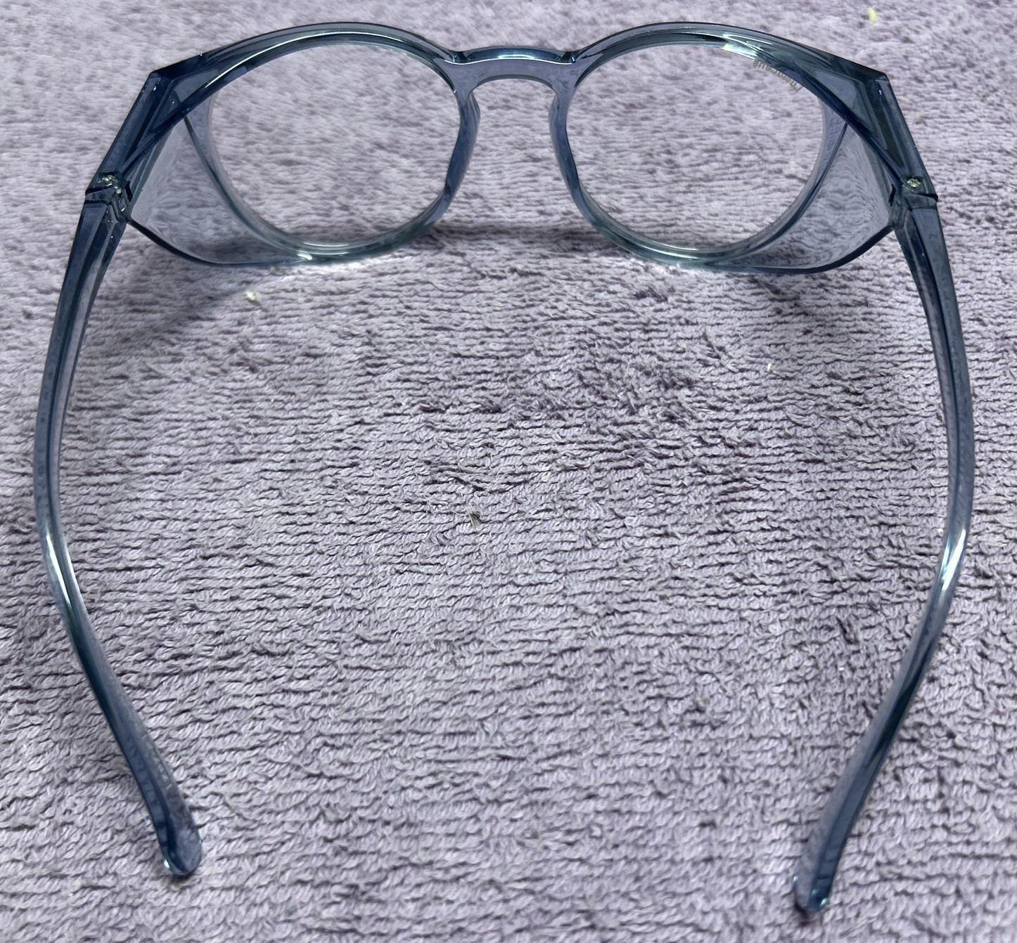 Stoggles Safety Goggles Z87-2 Round Frames Light Blue MED 48-21-145 1.1