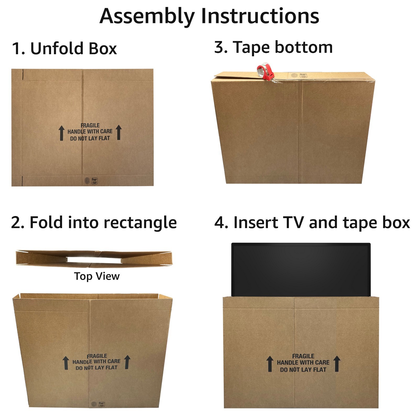 UBMOVE TV Moving Box Up to 70″ Adjustable Box
