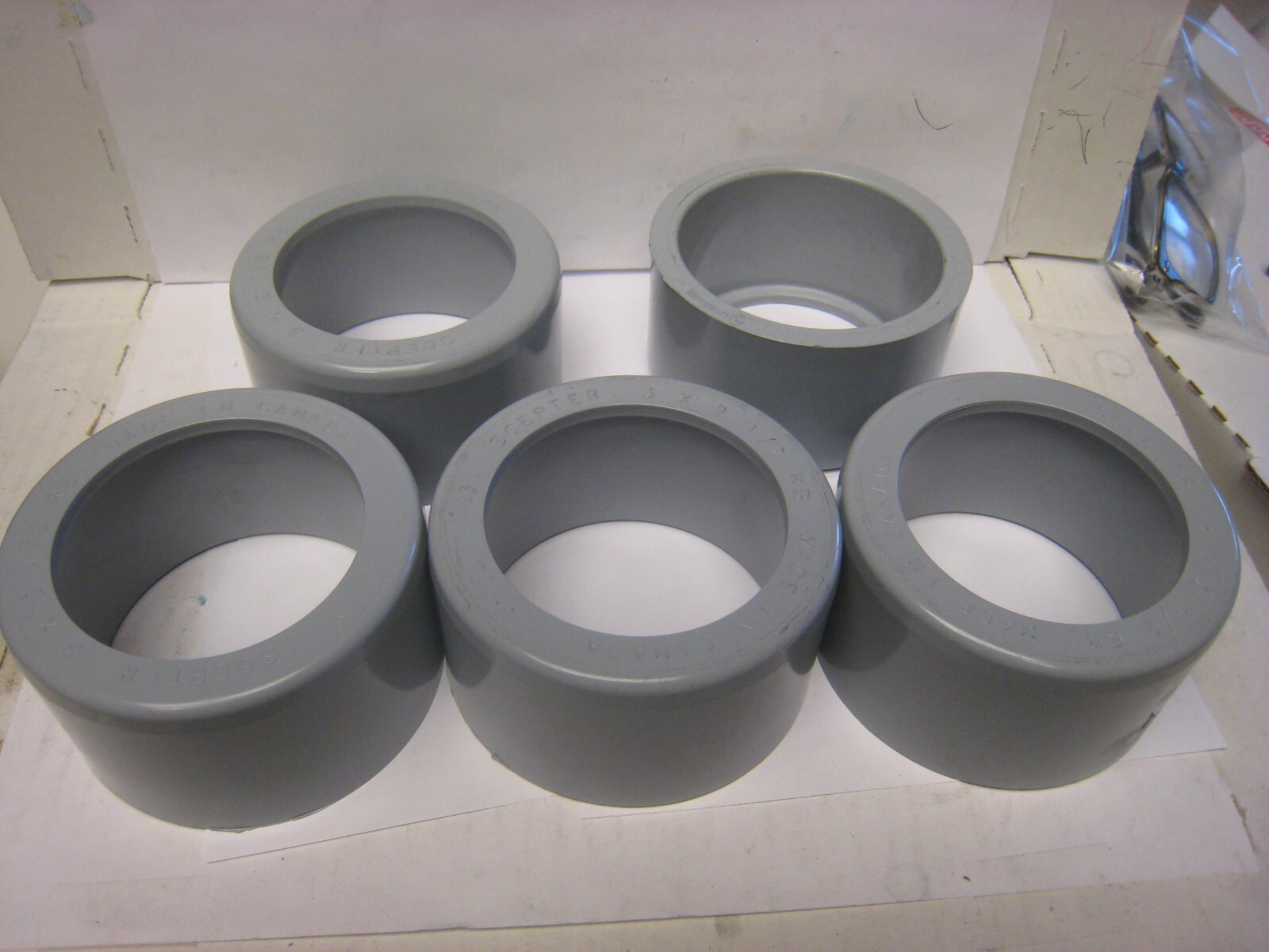 5 yes 5 Scepter Electrical PVC Reducer Slip 3″ to 2-1/2″ Gray