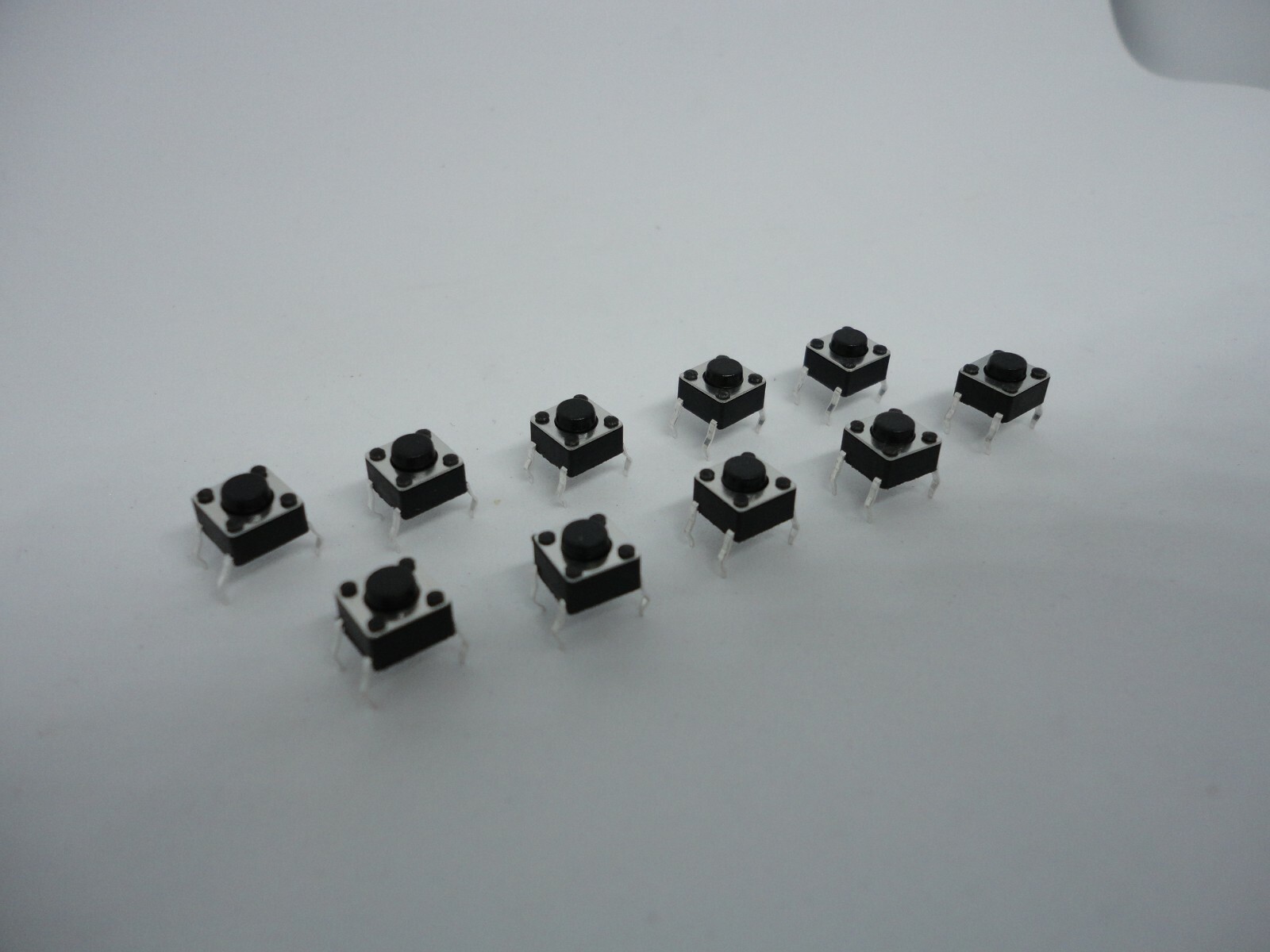 10 Pcs Pack Lot 6x6x4.3mm Momentary Push Micro Button Tactile Switch DIP 4 Pins