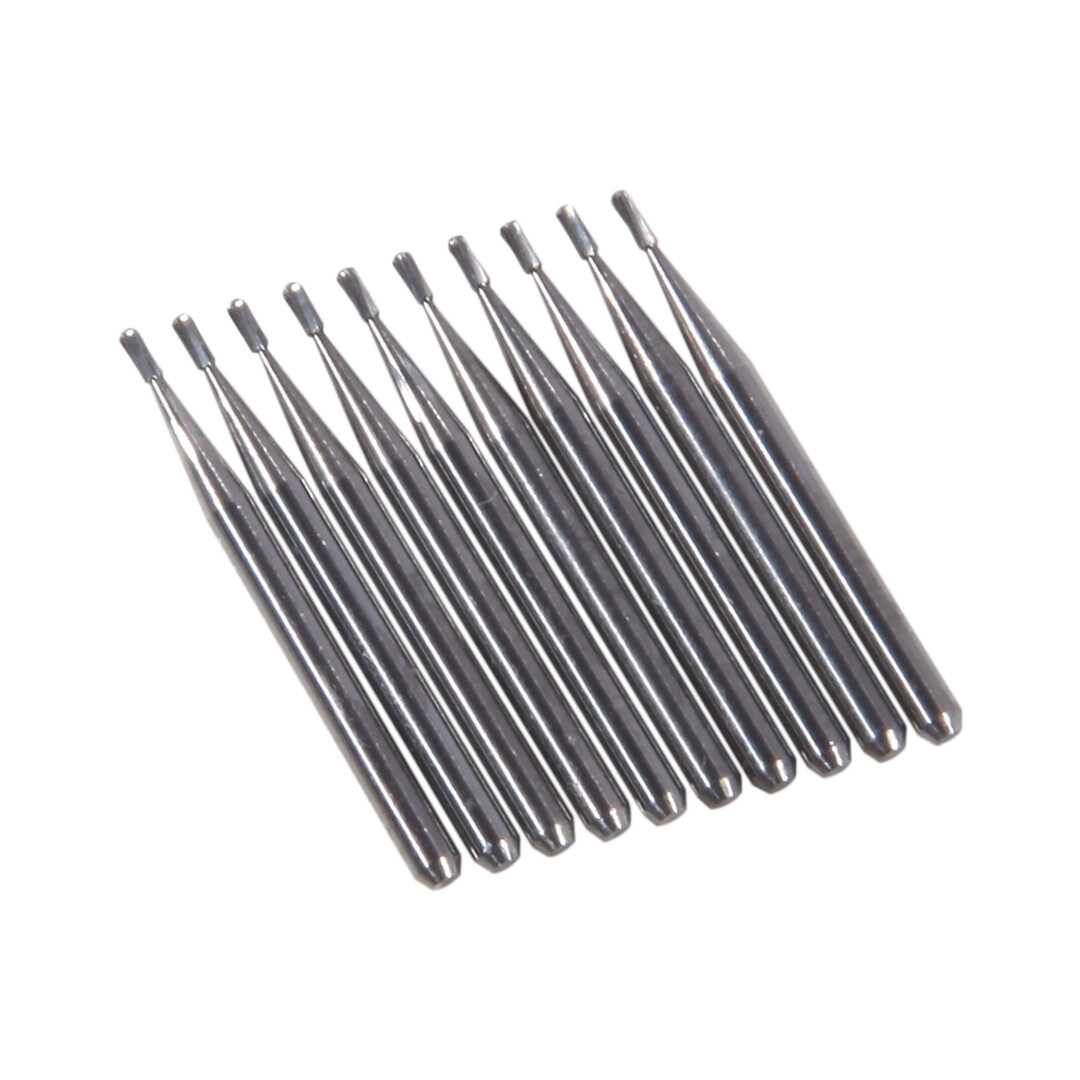 10 Pcs Dental Carbide Burs Pear-Shaped Type High Speed Tungsten Steel Bur FG329