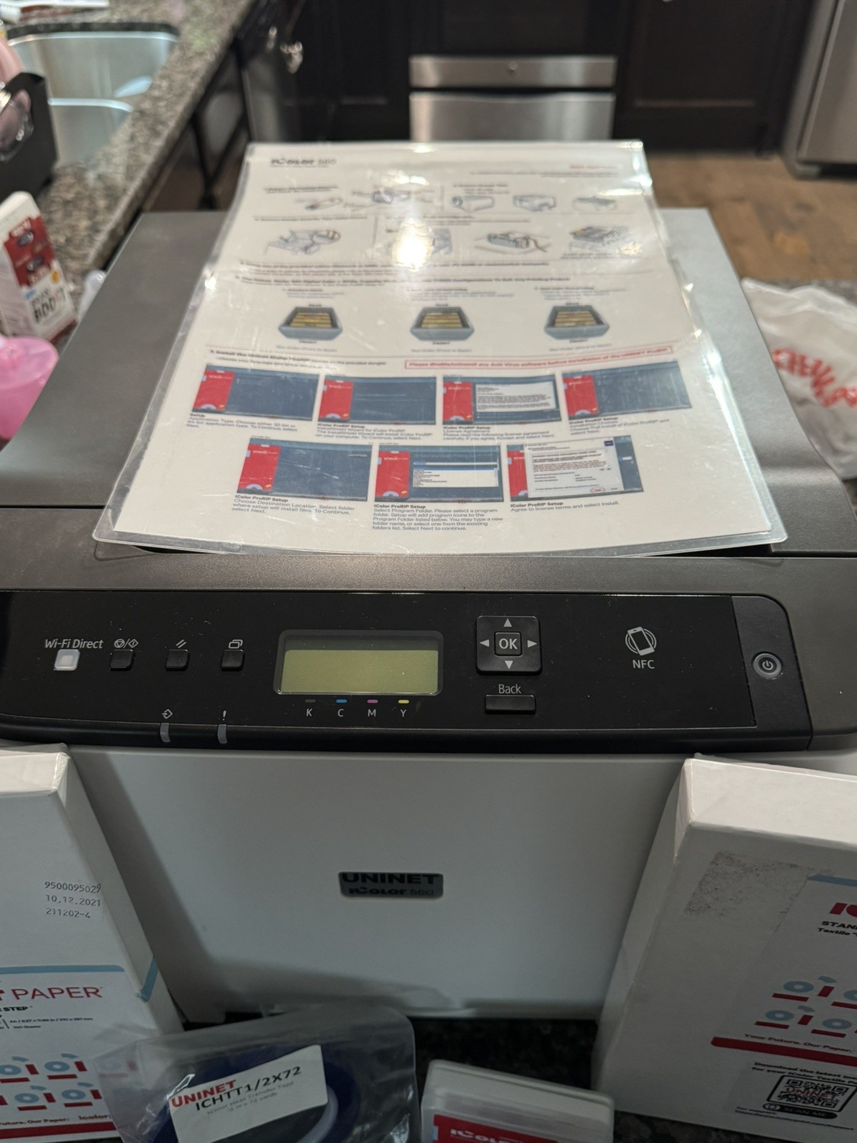 UNINET iColor 560 White Toner Printer – Barely Used, Full Toner, All Software