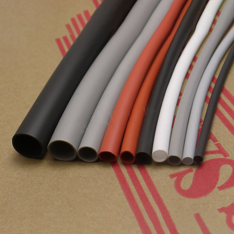 Silicone Rubber Heat Shrink Tubings 1.7:1 Ratio Soft Sleeving Black 0.8-40mm