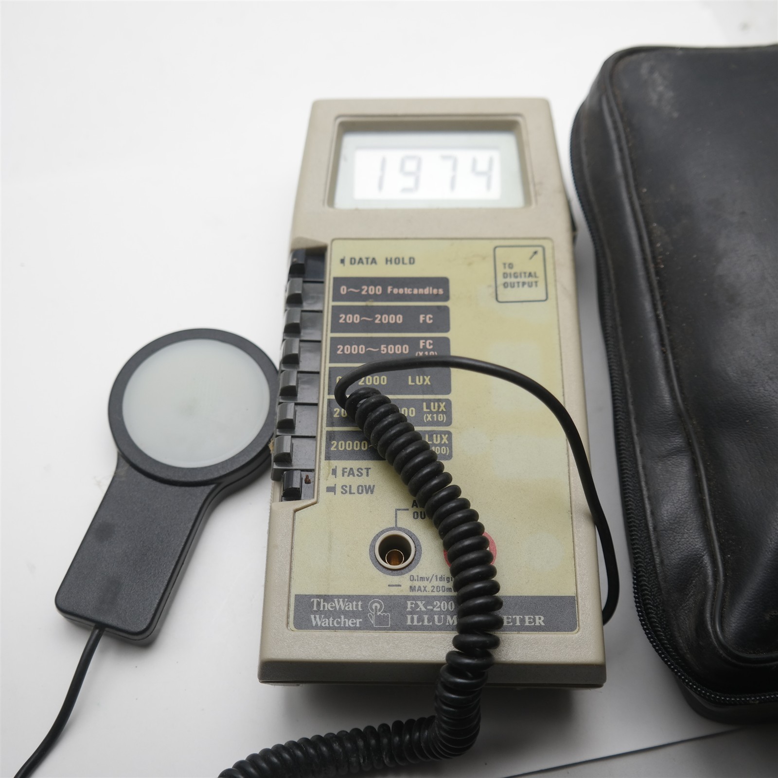 (2) vtg Illuminometer Watt Watcher & Sylvania Lux & Footcandles FX-200
