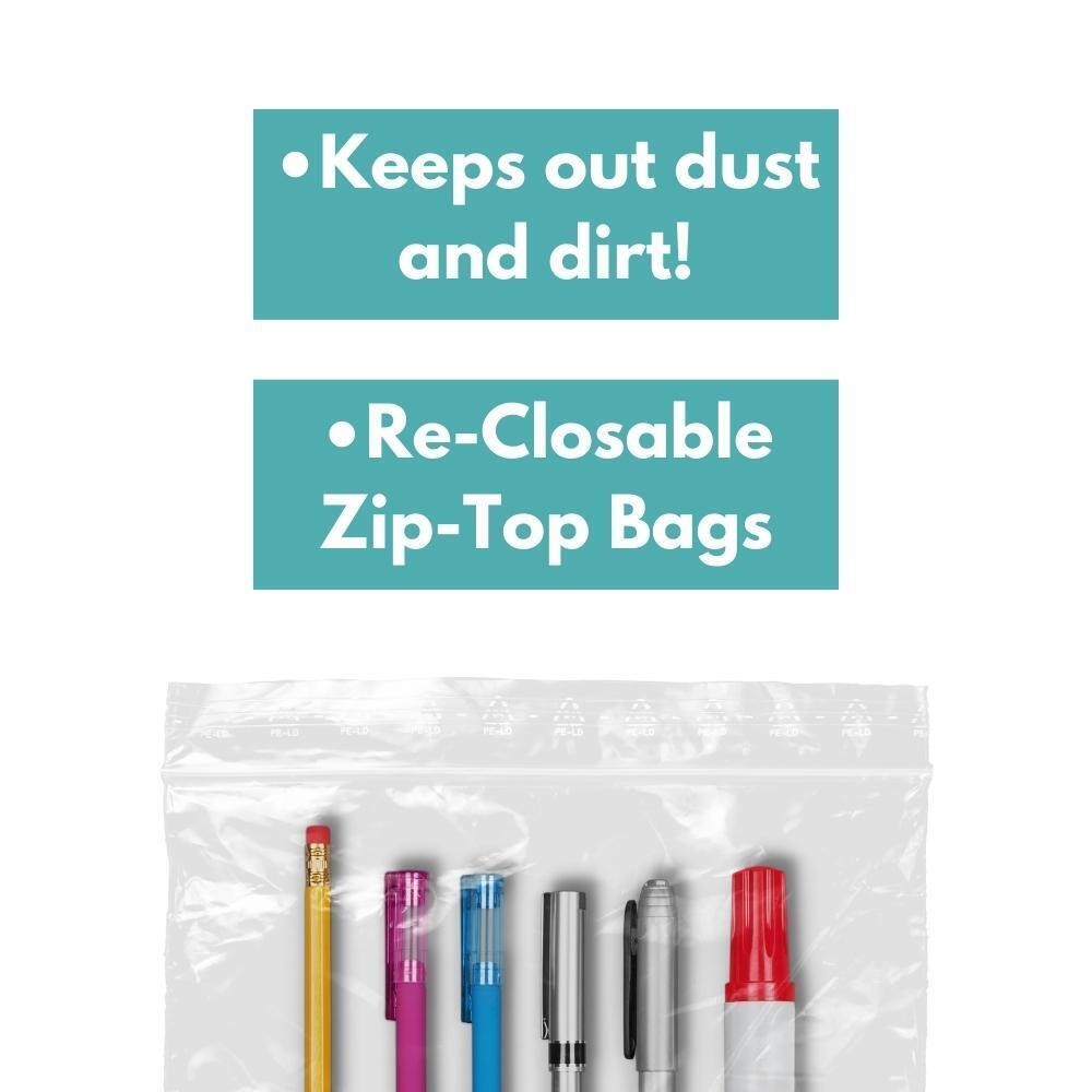 10000 Count 2″x2″ 2 Mil Clear Tiny Reclosable Plastic Bag Storage Zipper Baggies