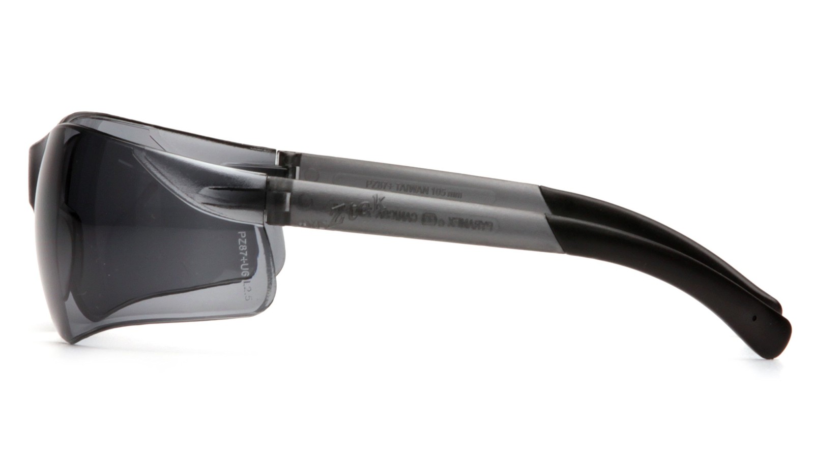 S2520ST Ztek Safety Glasses Gray Frame/Gray Anti-Fog Lens ANSI Z87+