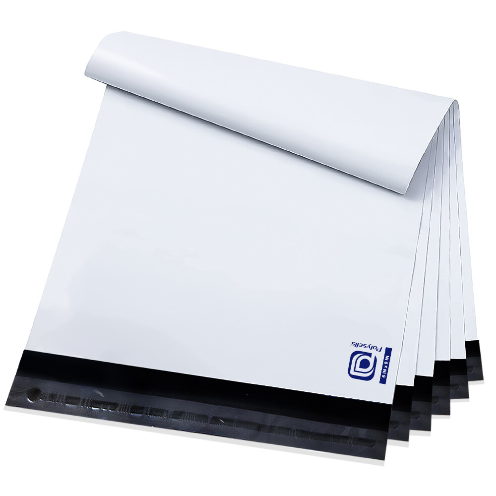 POLYSELLS Self-Sealing Poly Mailer Bags 8 Sizes (10×13-14.5×19) Waterproof Tear
