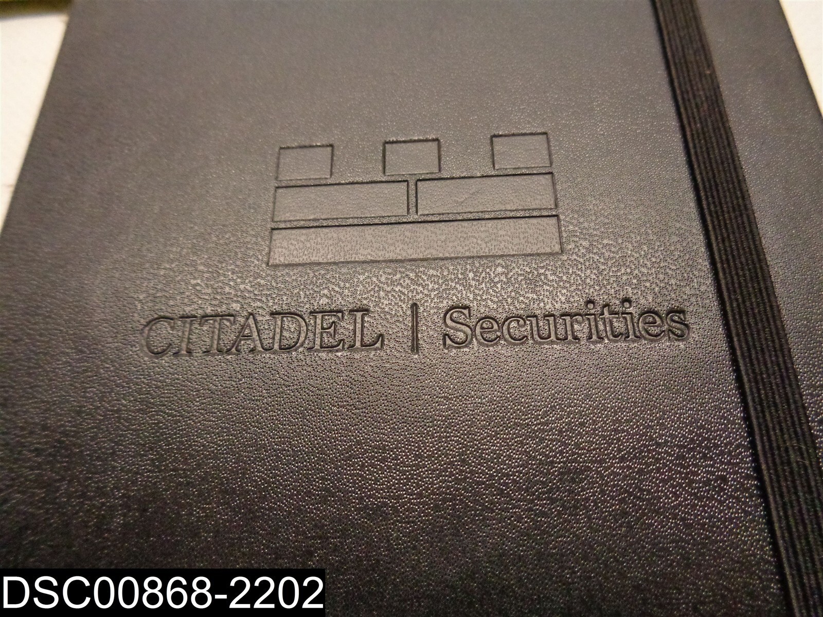 QTY=8 Black Moleskine Customized Citadel Securities Hardcover Notebook