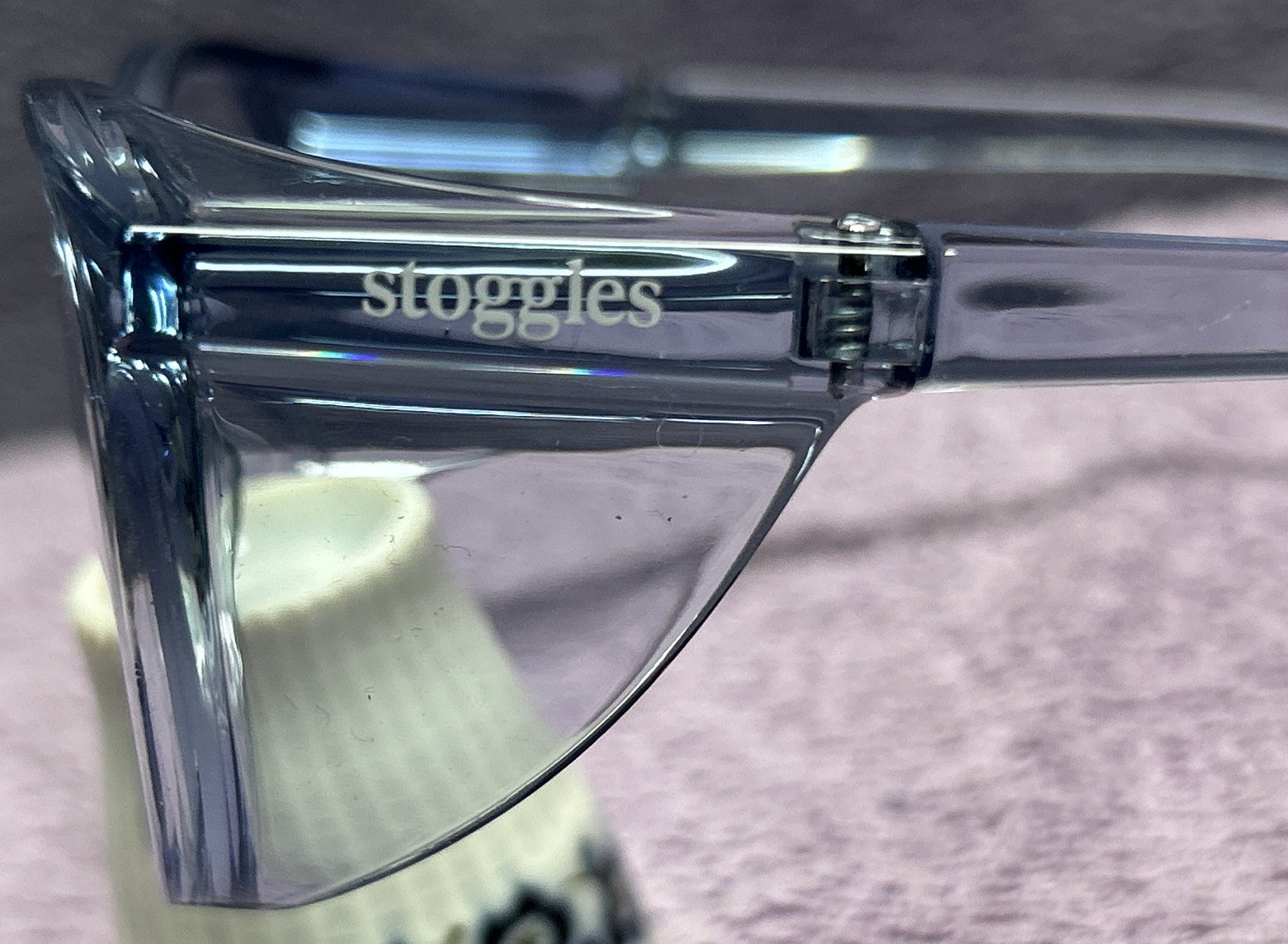 Stoggles Safety Goggles Z87-2 Round Frames Light Blue MED 48-21-145 1.1