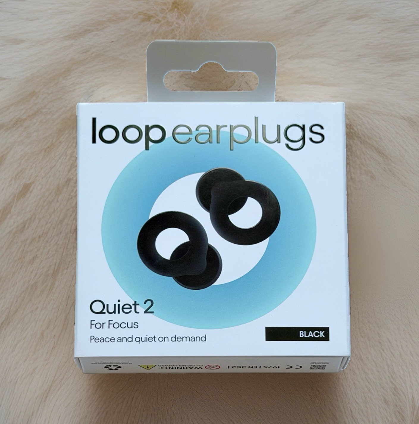 Loop Earplugs QUITE 2 Black, Travel Sleep Focus Reduce Noise 24 dB, New Sealed