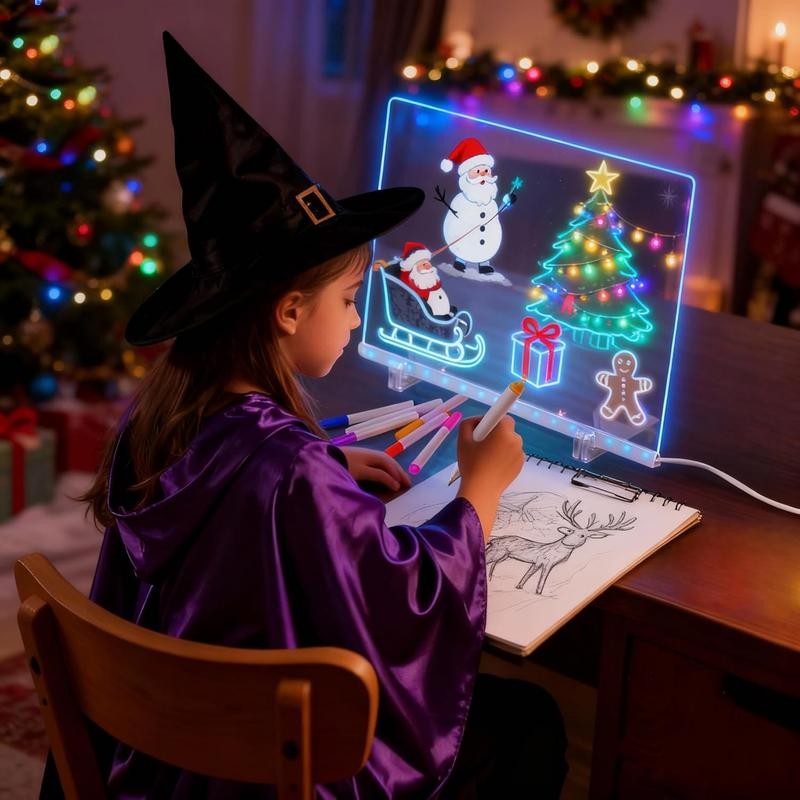 LED Acrylic Lighted Drawing Board Set for Kids Note Board for Adults Easter Gift