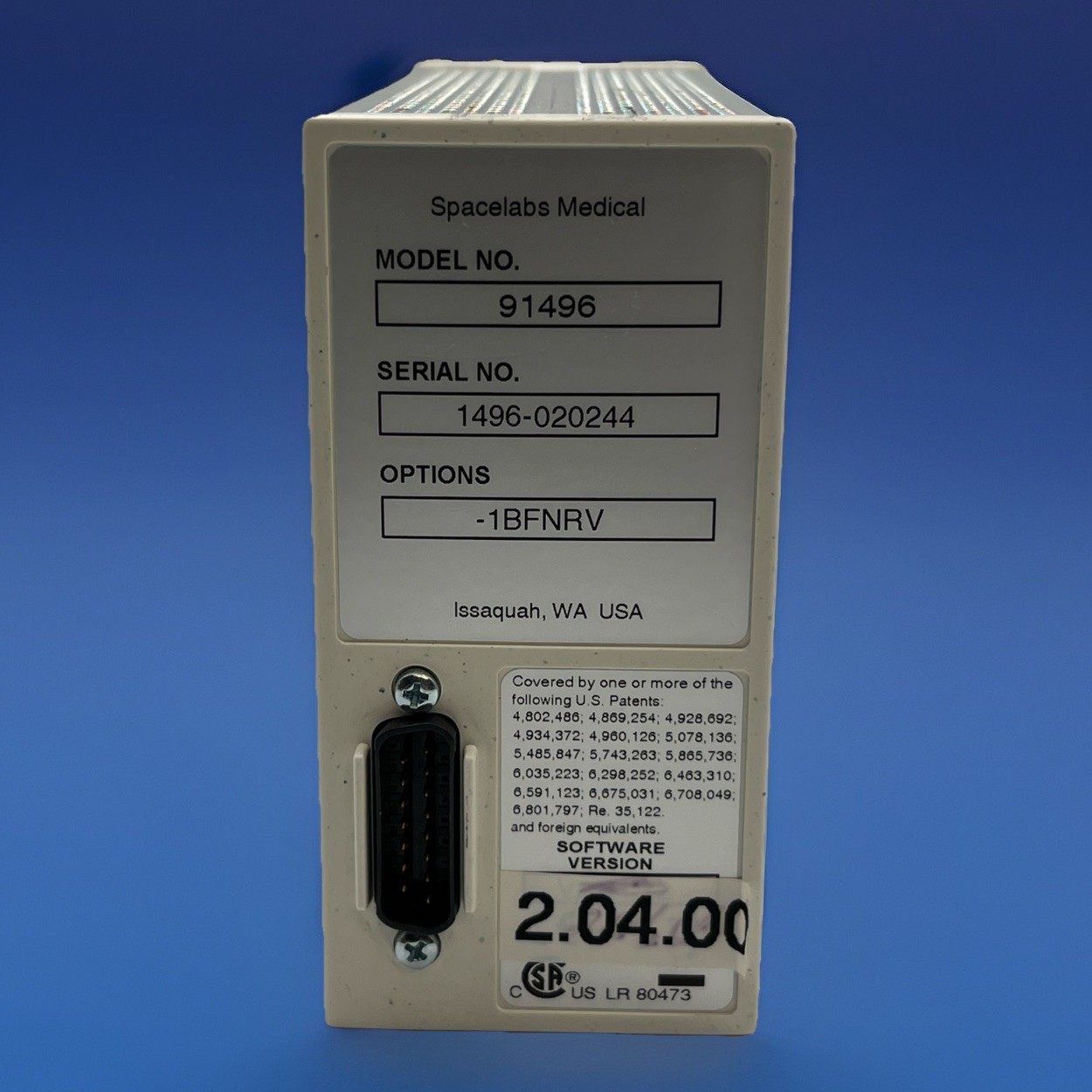 Spacelabs Medical Ultraview SL 91496 Command Module – 30 Days Warranty