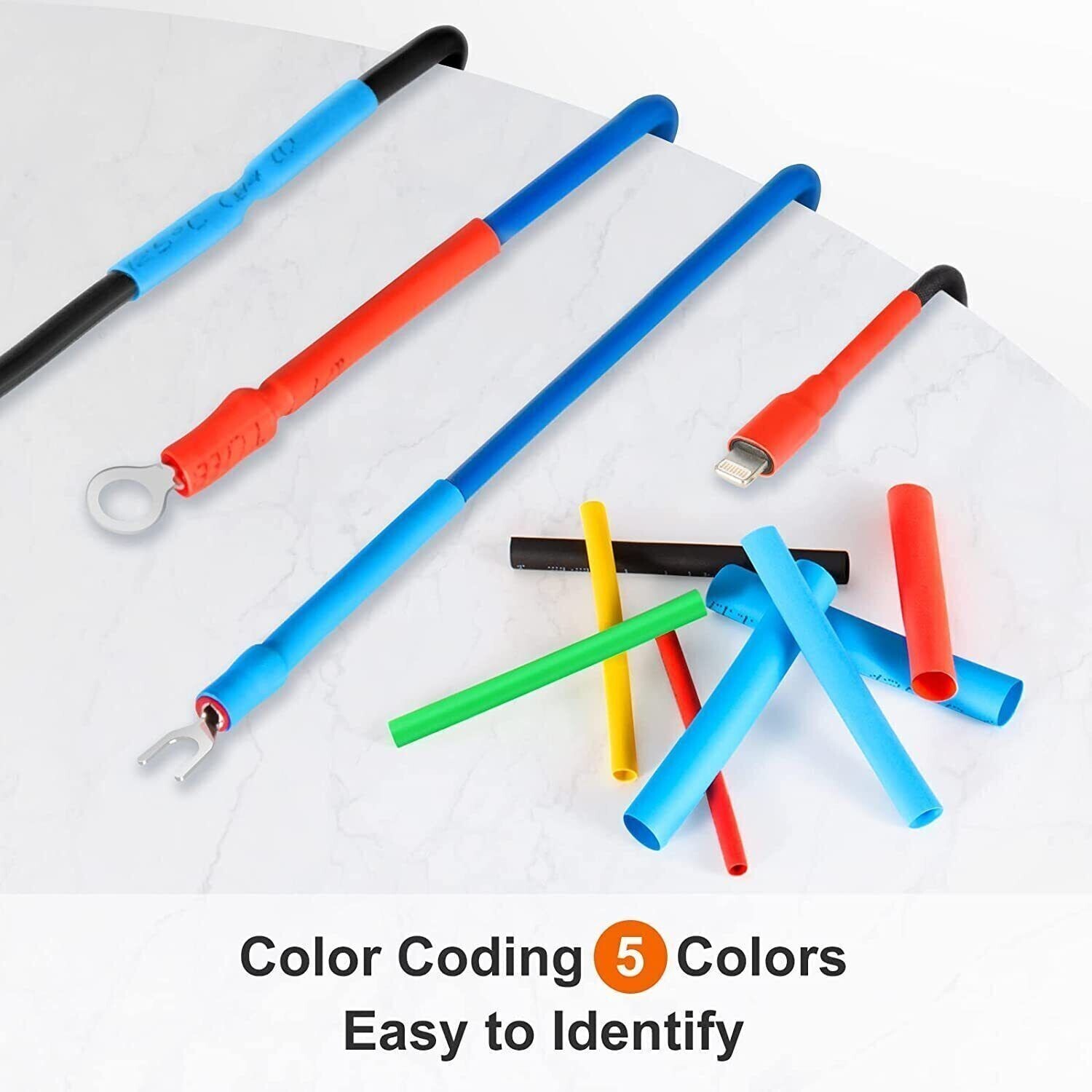 HEAT SHRINK Tubing Sleeve 2:1 Shrinkable Tube Wire Cable Assortment Kit 560PCS