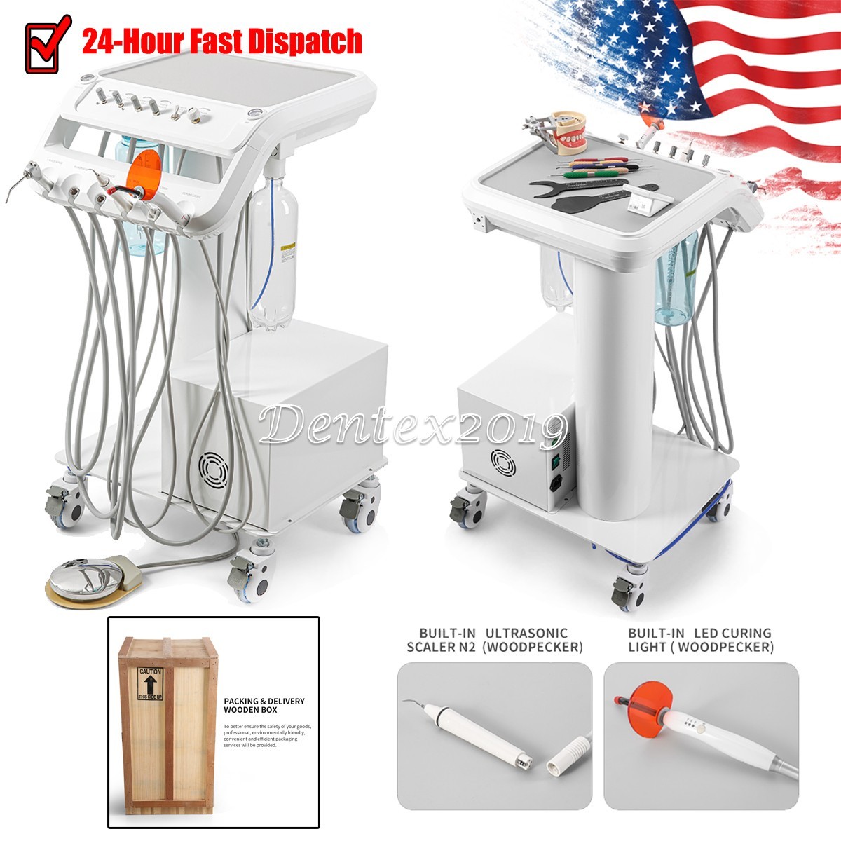 US Woodpecker Dental UDS-P Ultrasonic Piezo Scaler Handpiece Scaling+Perio+Endo