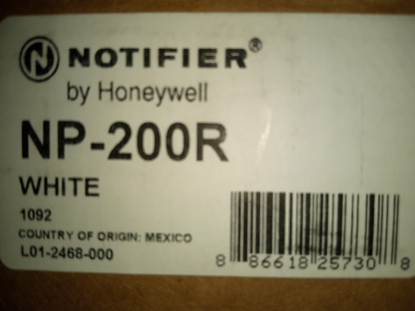 NOTIFIER NP-200R (WHITE) “NEW”