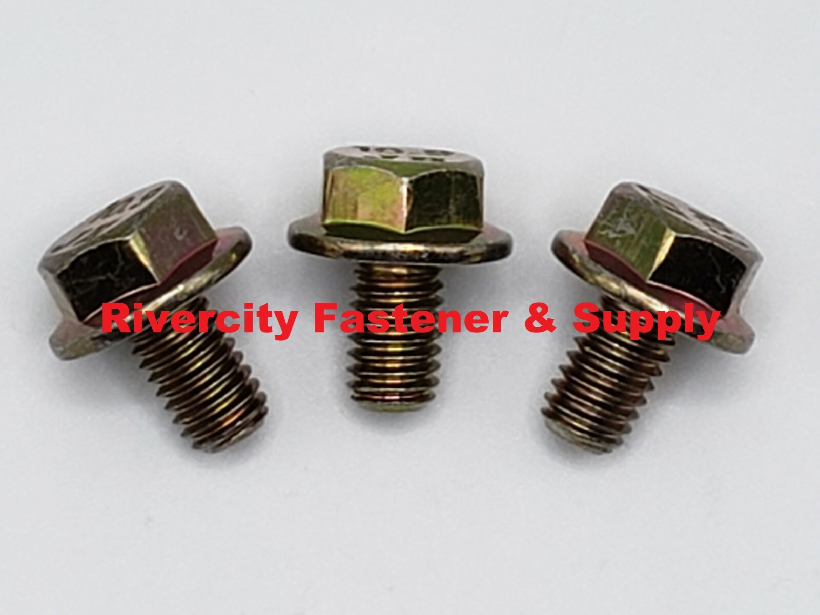 (100) M6-1.0x10mm Hex Head Flange Bolt / Screws 10.9 M6x1.0x10 M6x10mm ZY