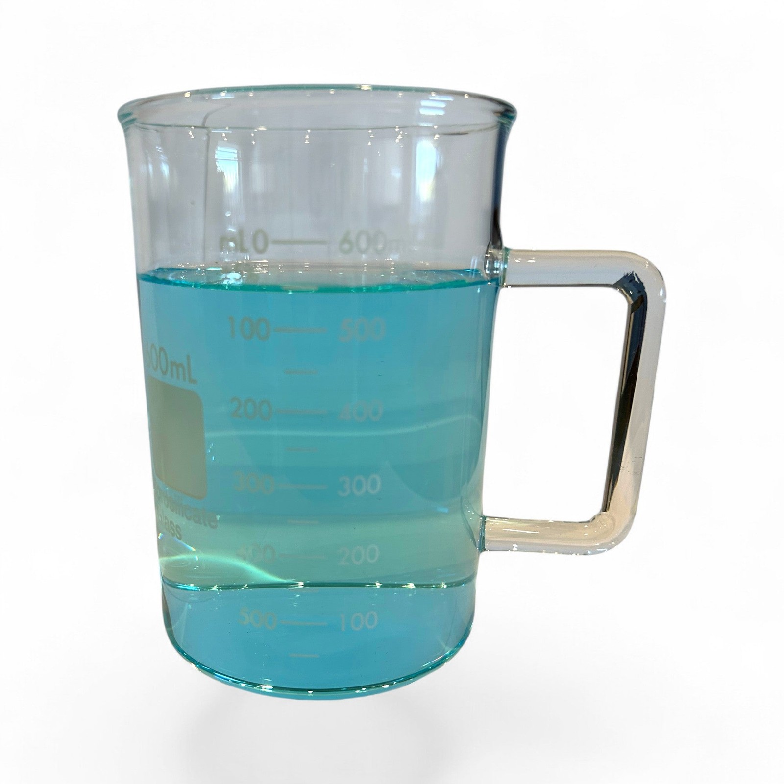 Beaker, Mug, Borosilicate Glass, 600ml