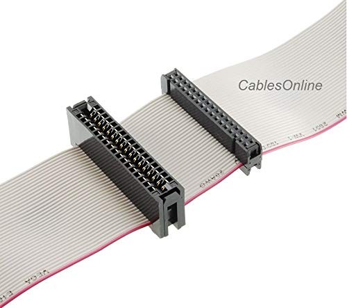 CablesOnline 24inch Universal Floppy Drive Ribbon Cable for 3.5 or 5.25in Dri…