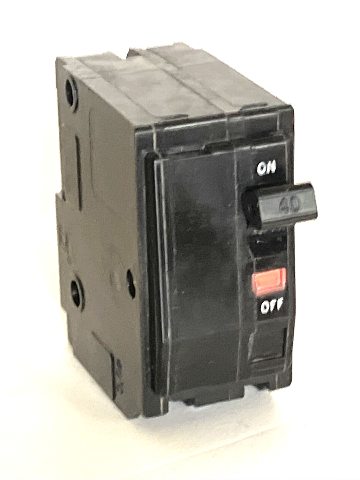 Square D QO240 40A 2P Circuit Breaker Black Face Trip Window Used