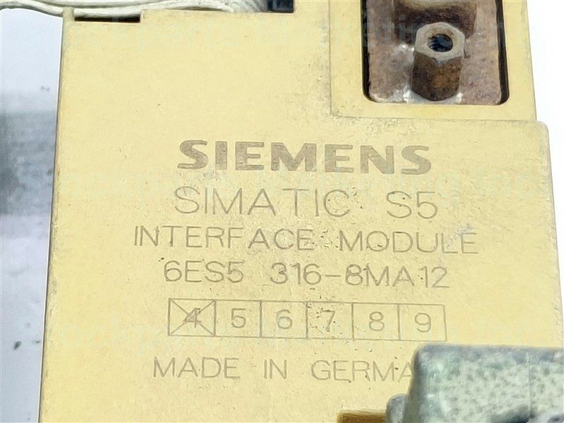 Siemens 6ES5 700-8MA11 Simatic S5 Bus Module w/ 6ES5 316-8MA12 Interface Module