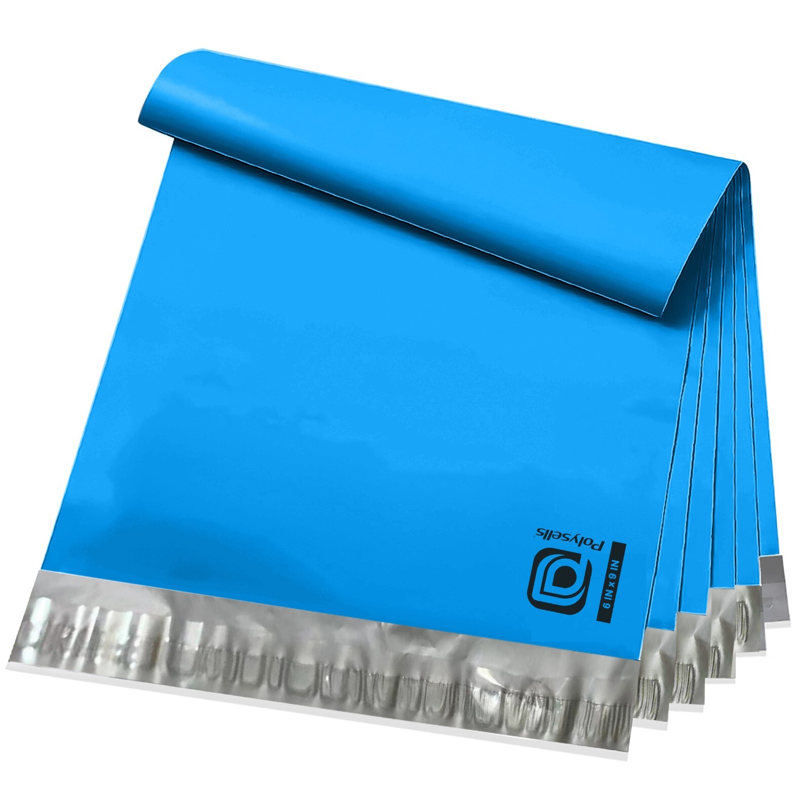 100 6×9 Poly Mailers Envelopes Self Sealing Shipping Mailers Blue POLYSELLS