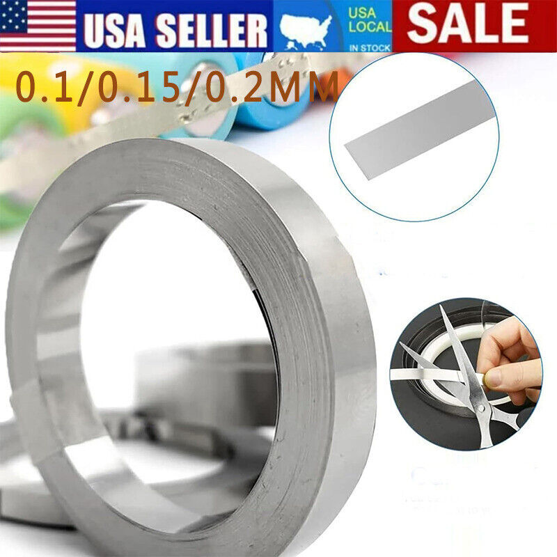 Pure Ni Plate Nickel Strip Tape For Li 18650 Battery Spot Welding 0.1mm – 0.2mm