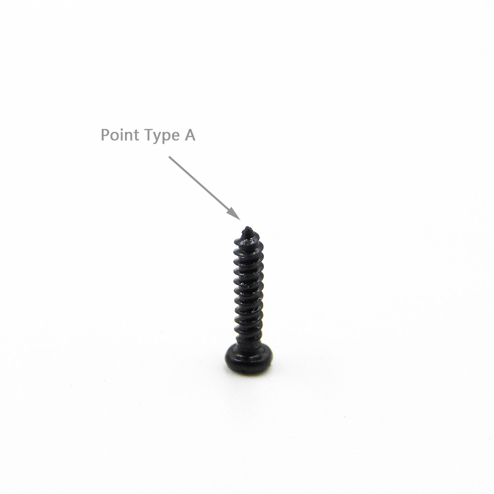 Black Small Self Tapping Screws Phillips Pan Head M1 M1.2 M1.4 M1.5 M1.6 M1.7 M2