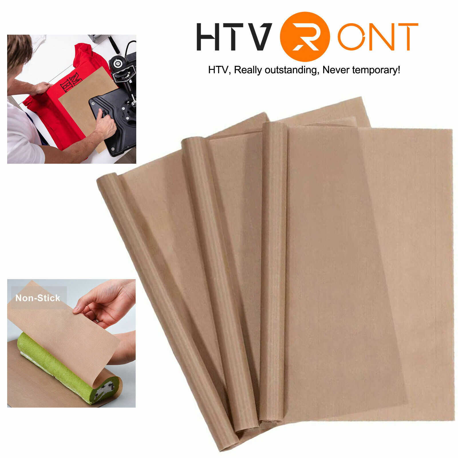 3x PTFE Teflon Sheet for Heat Press Transfer Sheet Non Stick 16 x 20″ Craft Mat