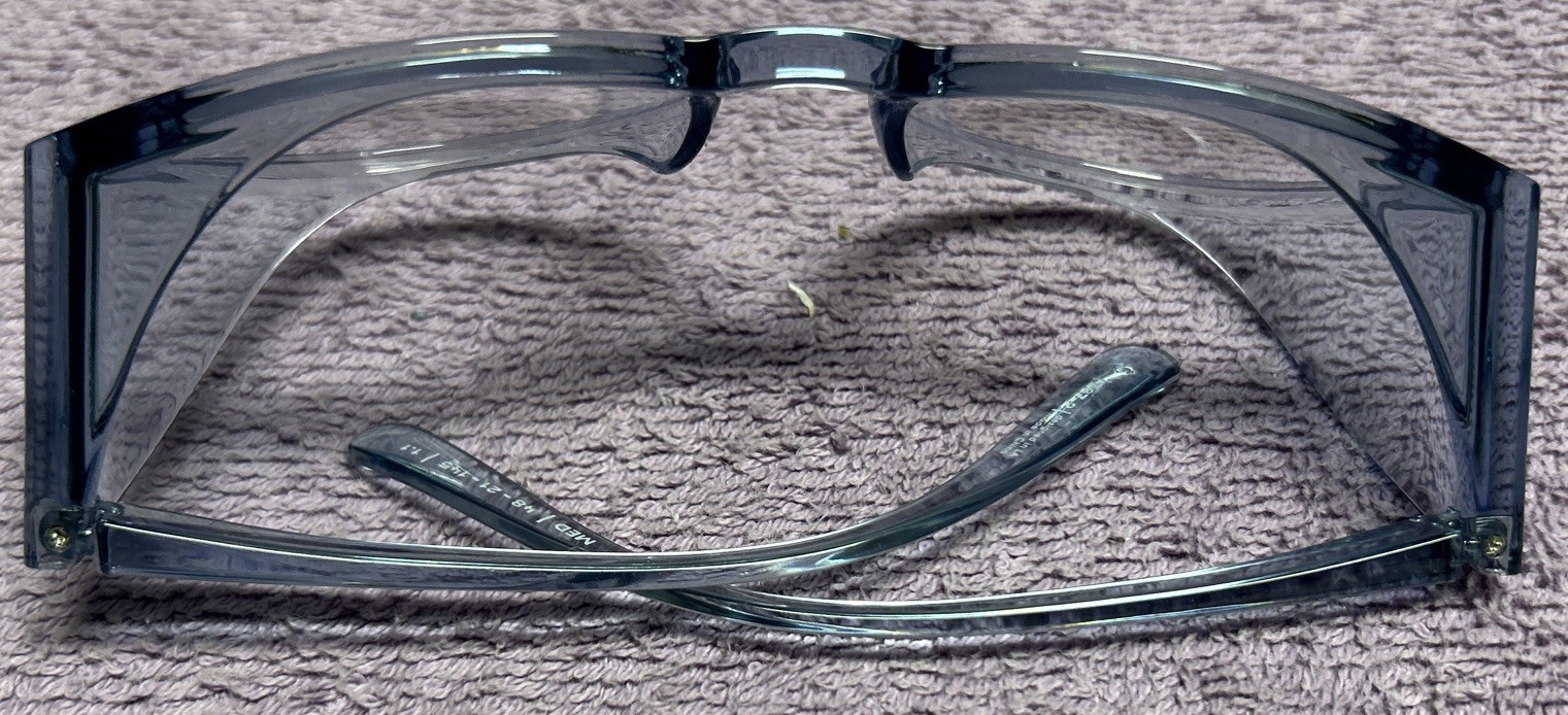 Stoggles Safety Goggles Z87-2 Round Frames Light Blue MED 48-21-145 1.1