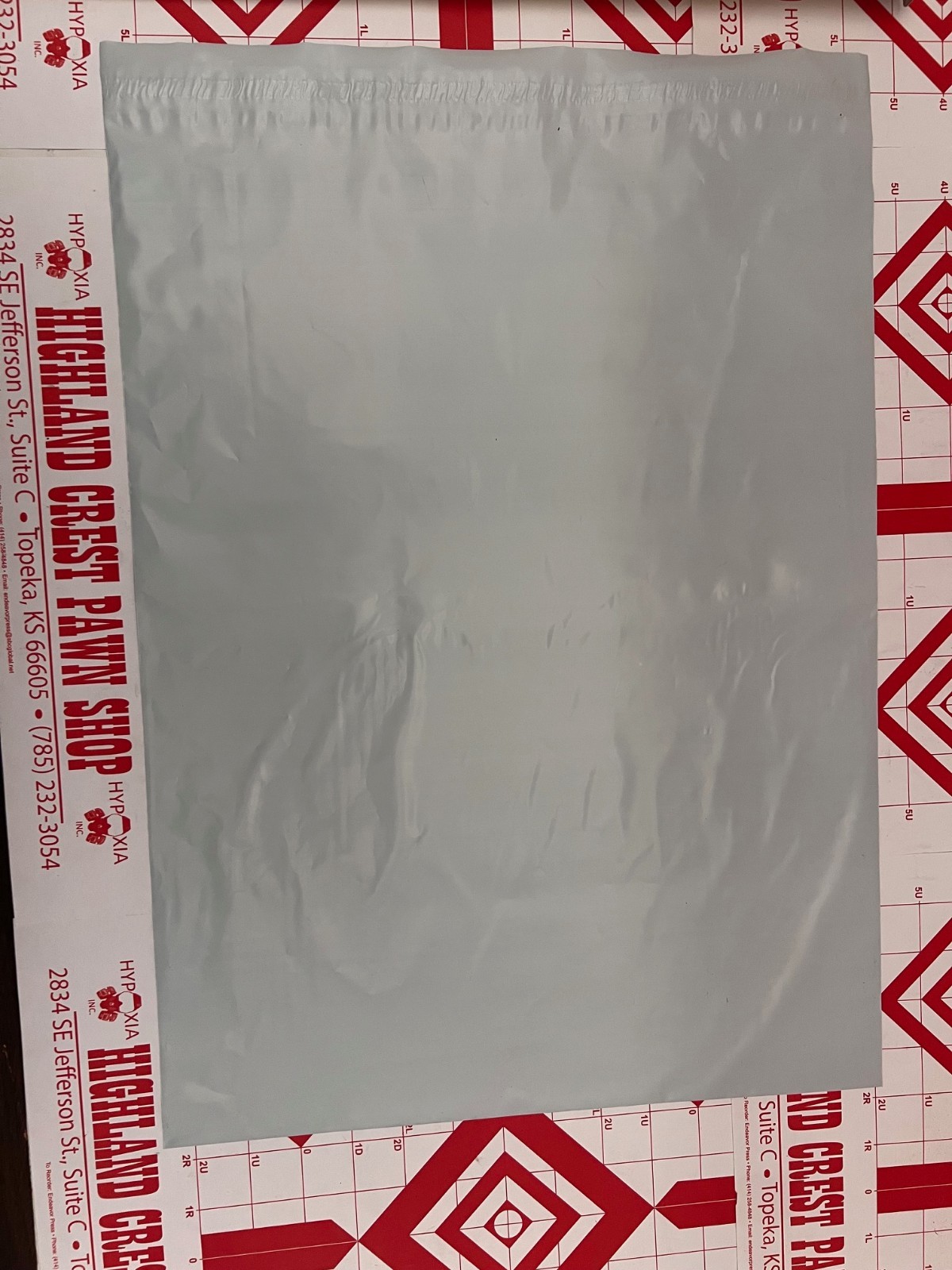 Poly Mailers 2.5 MIL Shipping Bags White/grey self sealing -14.5×19 USA MADE!