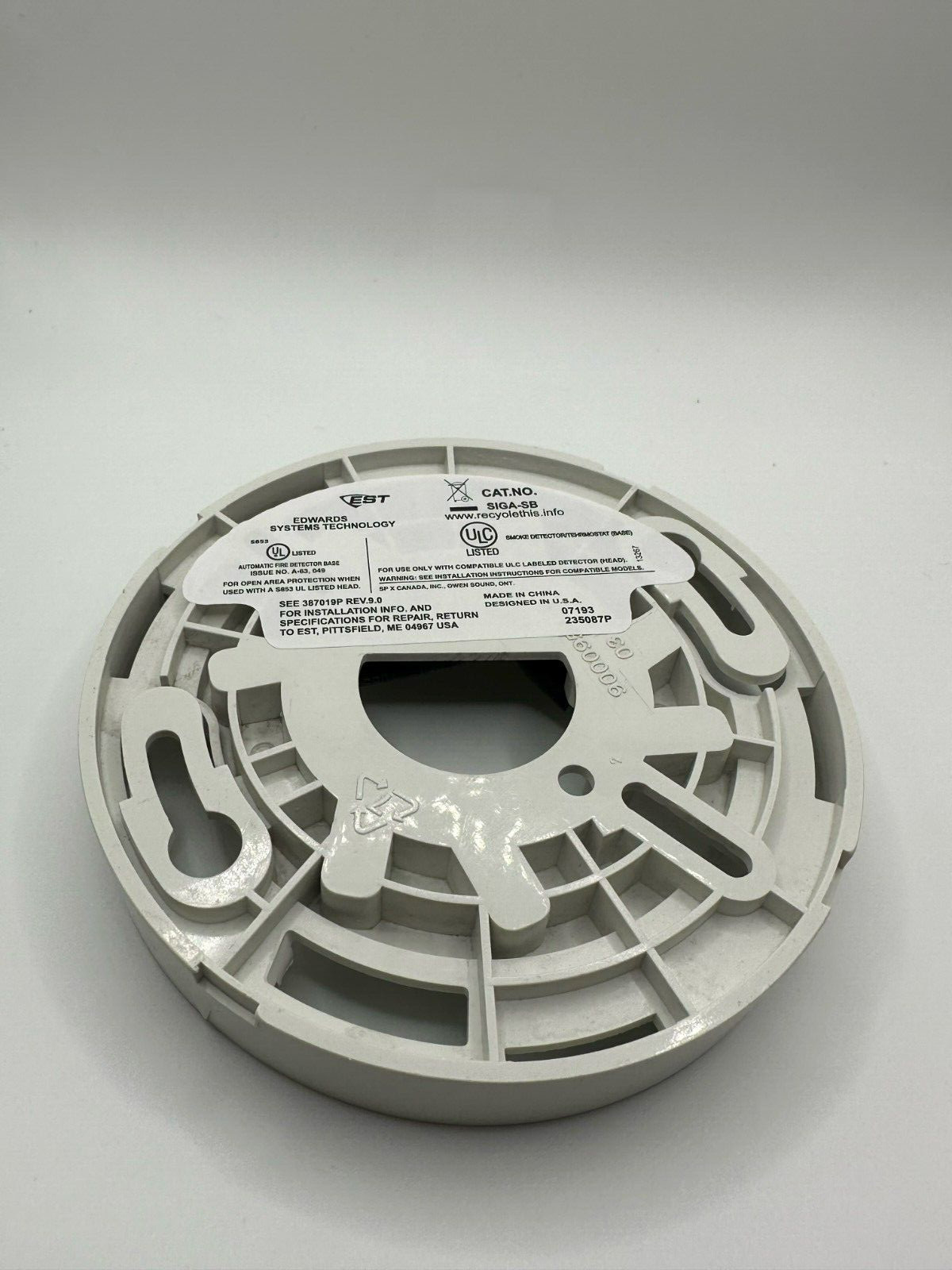 NEW EDWARDS EST SIGA-PS SIGA PS Photoelectric Smoke Fire Alarm SAME DAY SHIPPING