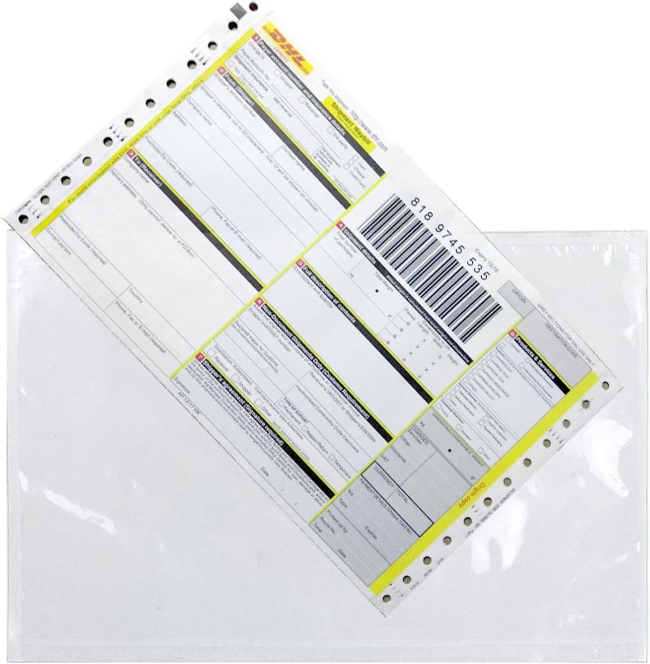 50-1000 Packing List Envelopes 4.5×5.5 7.5×5.5 6×9 Clear Self Seal Label Pouches